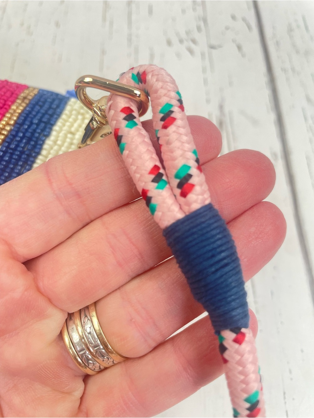 Ink + Alloy Leila Boot Seed Bead Clutch with Strap - Picture 12 of 15